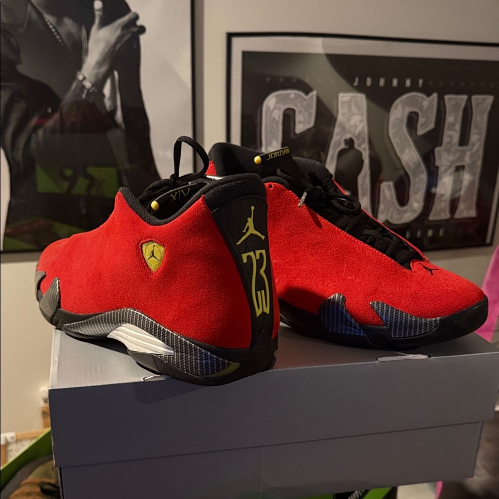 Air Jordan Red and Black Sneakers